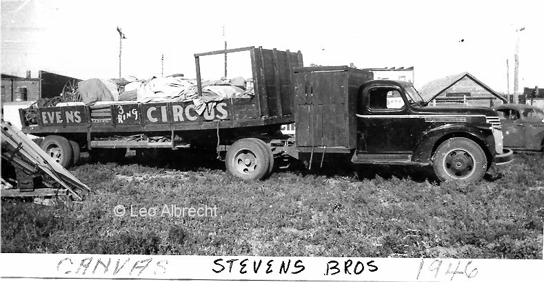 Stevens Bros. canvas truck