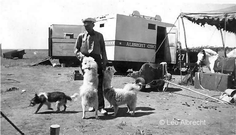 Leo Albright and dogs